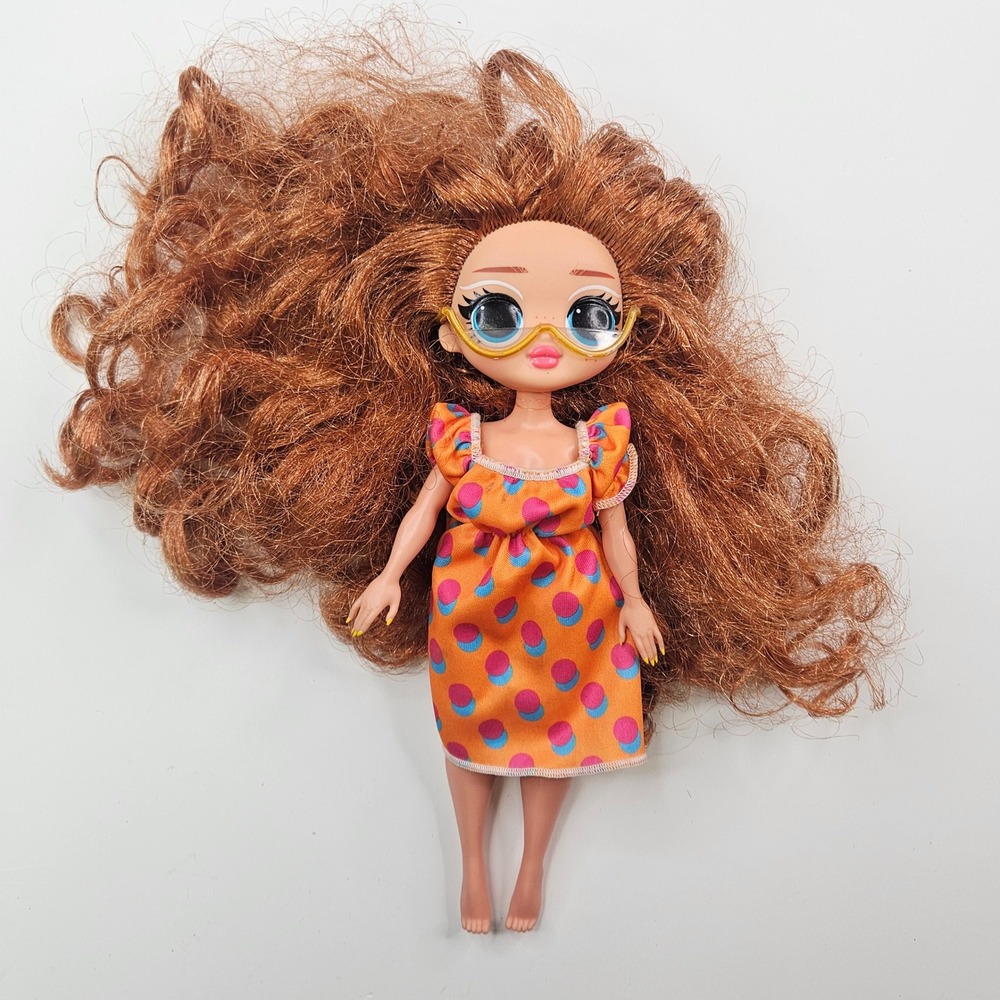 LOL Surprise OMG Doll Class Prez Series 3 Auburn Hair Glasses Orange Dress 9.5"